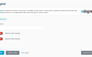 Dognet nastavení